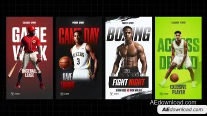 Sport Instagram Reels Openers template preview