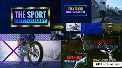 Sport Life | Fast Dynamic Slideshow | Sport Promo Video Displays template preview