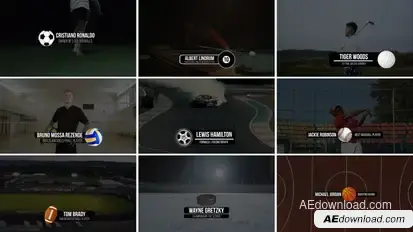 Sport Lower Thirds | After Effects Titles template preview