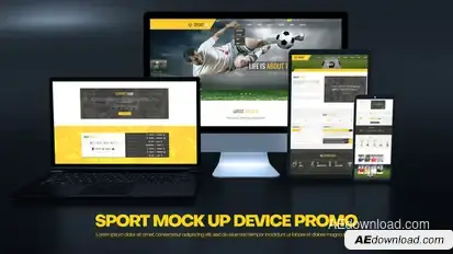 Sport Mockup Device Promo Product Promo template preview