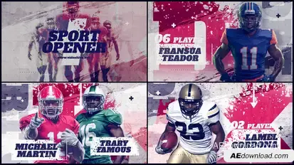 Sport Player Intro Openers template preview