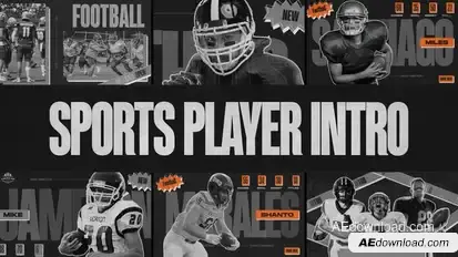 Sport Player Intro | American Football Openers template preview