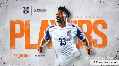 Sport Player Intro Openers template preview