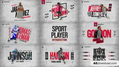 Sport Player Introduction broadcast-packages template preview