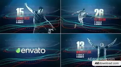 Sport Player Slideshow Openers template preview