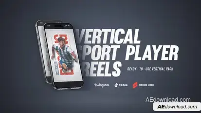 Sport Player Vertical Reels Product Promo template preview