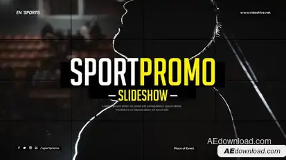 Sport Promo Slideshow / Fitness Event Opener / Grid Workout Gallery Video Displays template preview