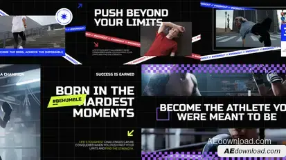Sport Quote Video Displays template preview