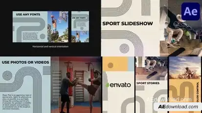 Sport Slideshow for After Effects Openers template preview