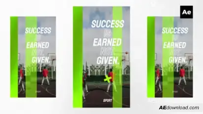 Sport Social Media Stories Product Promo template preview