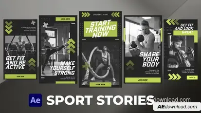 Sport Stories for After Effects broadcast-packages template preview