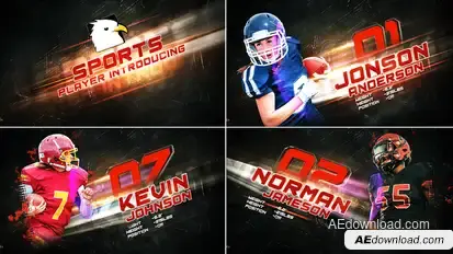 Sport Team Intro | Player Introducing Openers template preview