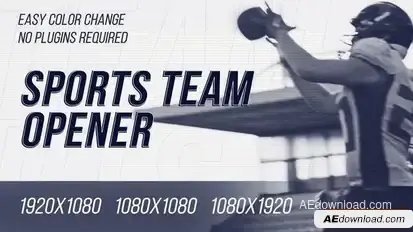 Sport Team Opener Openers template preview