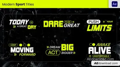 Sport Title Titles template preview