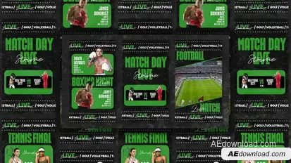 Sport  Broadcast Openers template preview