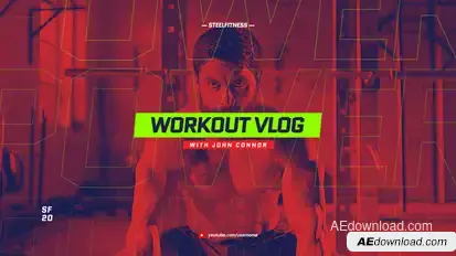 Sport Youtube Channel Opener / Event Promo / Fitness and Workout / Dynamic Typography Openers template preview