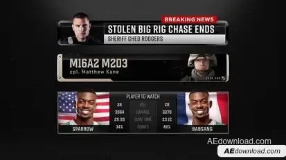 Sports Esports Lower Thirds 2 broadcast-packages template preview