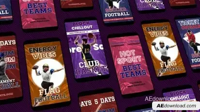 Sports Instagram Reels Openers template preview