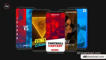 Videohive Sports Instagram Stories 22795454 Video Displays template preview