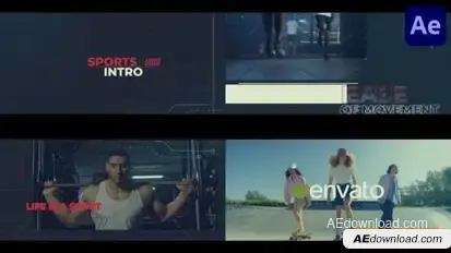 Sports Intro for After Effects Openers template preview