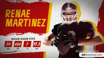 Sports Player Introduction Openers template preview