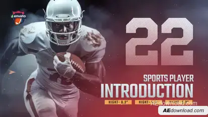 Sports Player Introduction Openers template preview