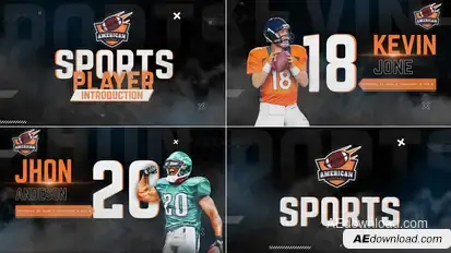 Sports Player Introduction broadcast-packages template preview