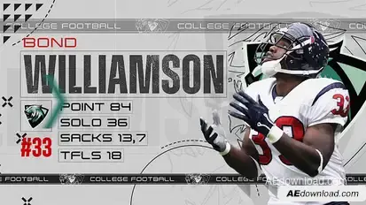 Sports Player Promo broadcast-packages template preview