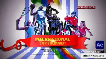 Sports Tournament Coming soon Elements template preview
