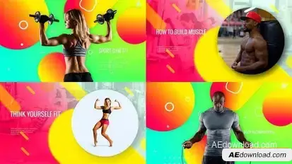 Videohive  Sporty Club – Fitness Promotion Video Displays template preview