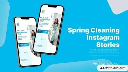 Spring Cleaning Instagram Stories Openers template preview