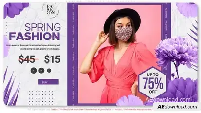 Spring Fashion Collection Product Promo template preview