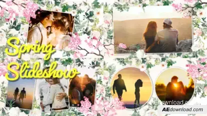 Spring Slideshow broadcast-packages template preview