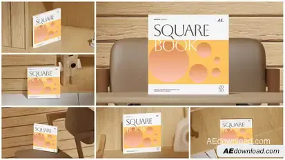 Square Book Mockup Product Promo template preview