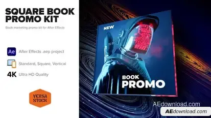 Square Book Social Media Promo Kit Product Promo template preview
