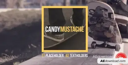 Square Dynamic Slideshow Video Displays template preview