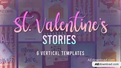 St Valentine's Stories Openers template preview