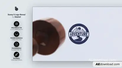 Stamp It Logo Reveal Logo Stings template preview