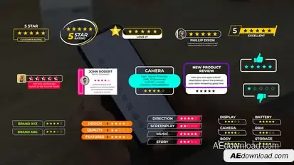 Star Reviews & Ratings Elements template preview