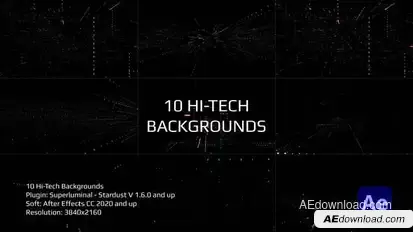 Stardust - Hi-Tech Backgrounds Elements template preview