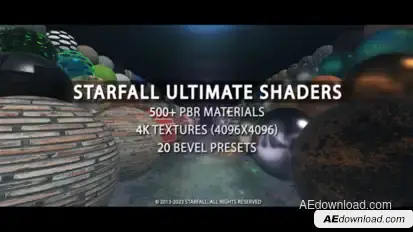 Starfall Ultimate Shaders Titles template preview