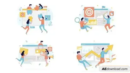 Start-Up Motion Graphic Openers template preview