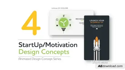 Start Up Motivation Design Concept Infographics template preview