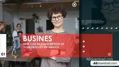 Startup Promo Slideshow Video Displays template preview