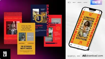 States Instagram Stories Product Promo template preview