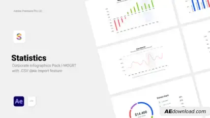 Statistics - Corporate CSV Data Driven Infographics Infographics template preview