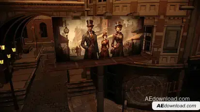 Steampunk Billboards Video Displays template preview