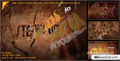 Steampunk Logo Logo Stings template preview