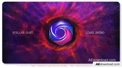 Stellar Dust Logo Intro Logo Stings template preview