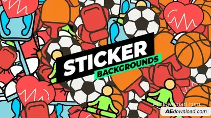 Sticker Backgrounds Elements template preview